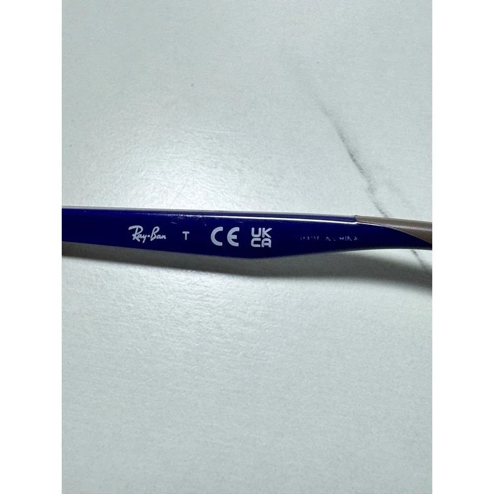 Ray-Ban RB 1612 3905 Kids Eyeglasses Honey Navy Blue Cat Eye Frames 46-15 130